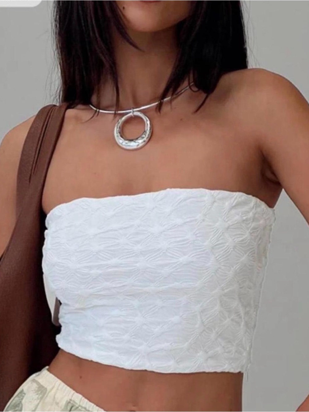 Princess Polly Fidget Strapless Top White